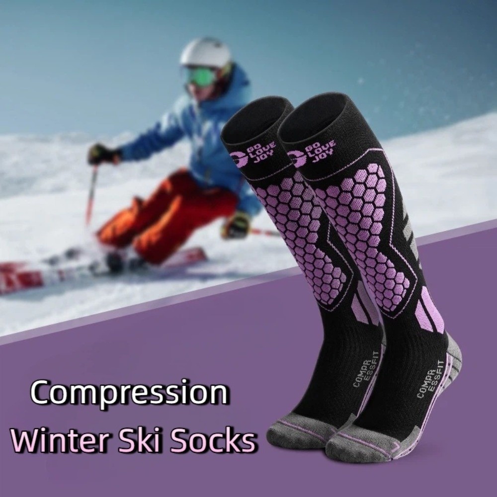 2足組 厚手スキーソックス 通気性 保温性 ニーハイソックス - Thermal Sock Winter のレビューと価格