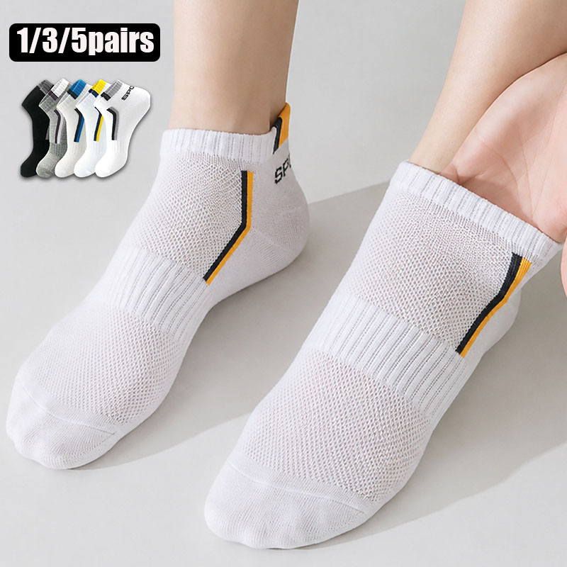 1/3/5足組 男女兼用スポーツアンクルソックス 通気性メッ - Ankle Sock Low Cut のレビューと価格