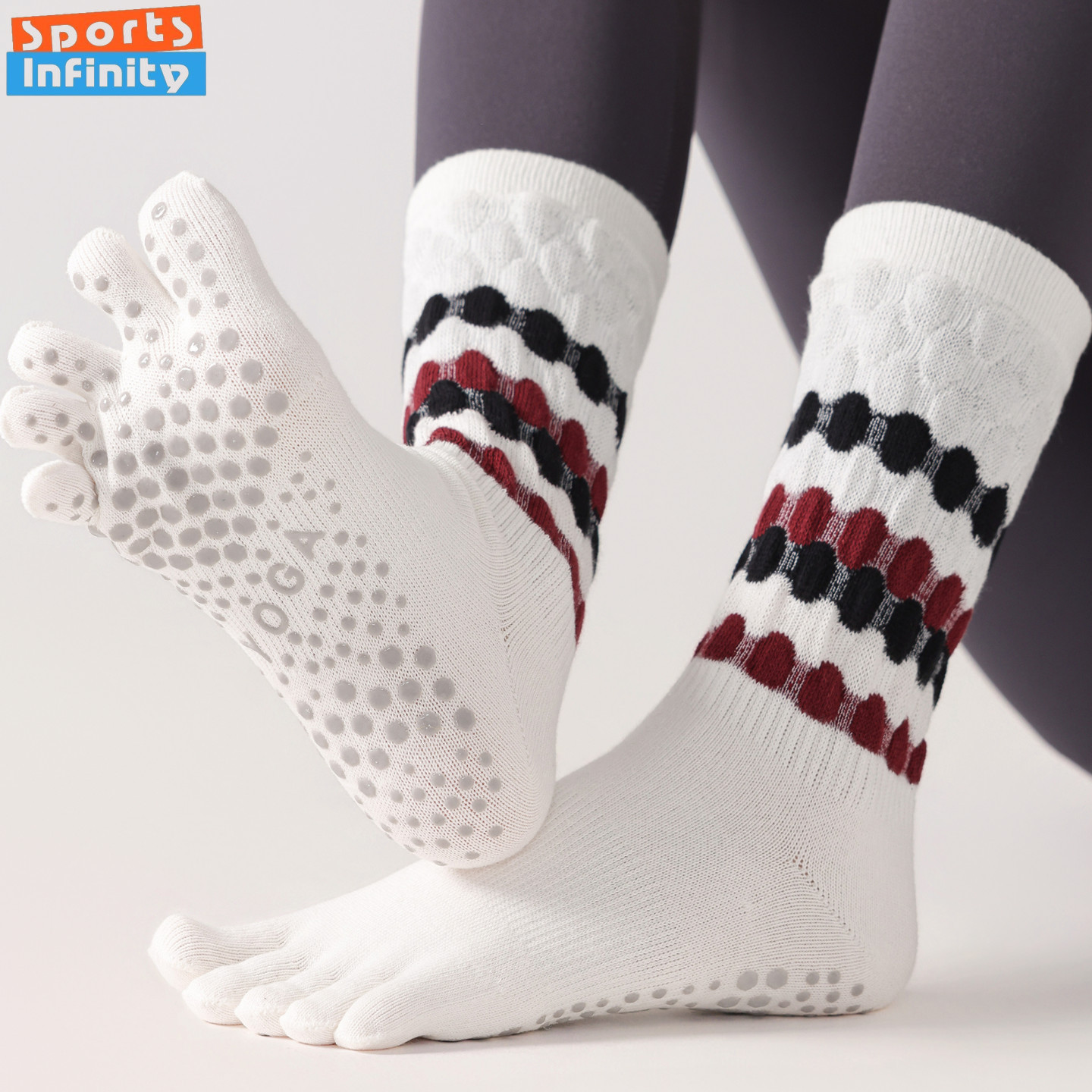 ファッション 5 本指ヨガソックスアンチスリッププロフェッシ - Toe Sock Split のレビューと価格