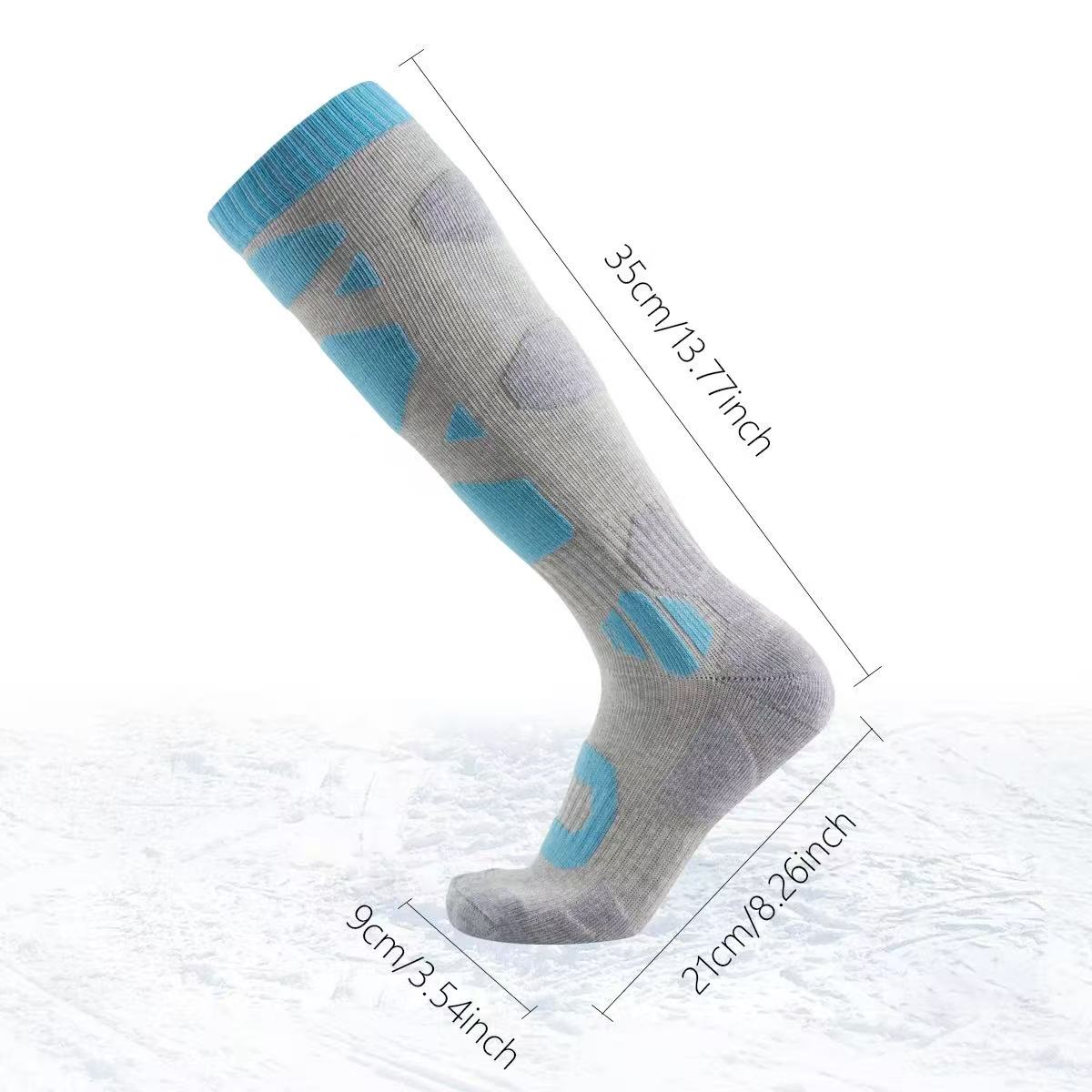 保温性のある冬用スキーソックス 厚手のコットン製 男女兼用  - Thermal Sock Winter のレビューと価格
