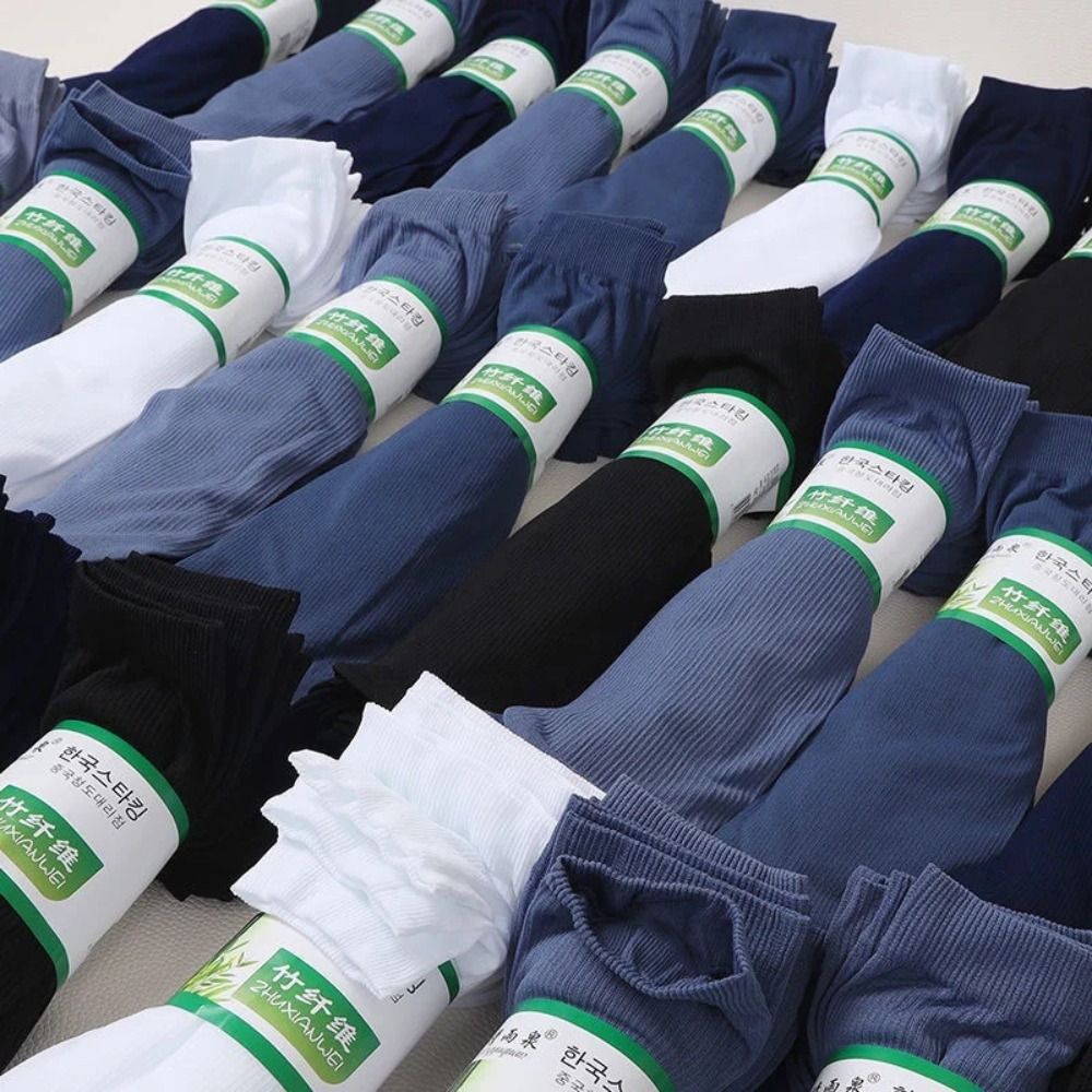 10足組 ファッション通気性メンズアイスシルクソックス ソフ - Silk Sock Bamboo のレビューと価格