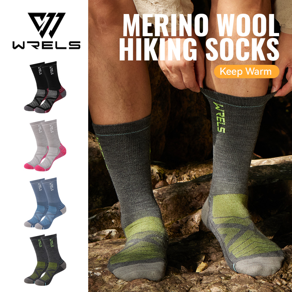 WRELS 1/2/3 メリノウールソックス サーマルウォー - Wool Hiking Sock のレビューと価格